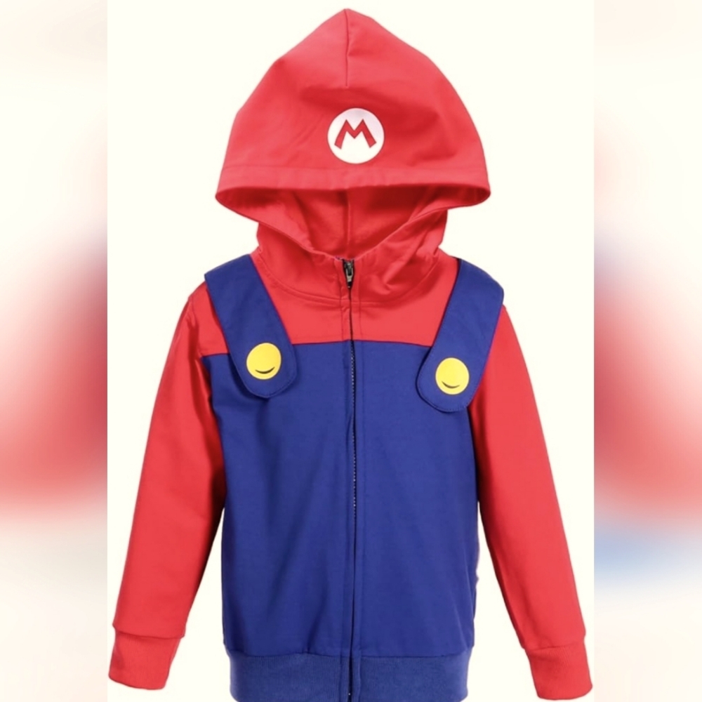 Super Mario Bros zipped sweater